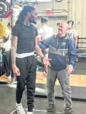 <b>Coach Bobby Leach preps the team during preseason with focused work in the weight room, building strength, discipline, and confidence ahead of the season.</b>