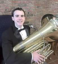 Vernon Township High School student Wesley Sanders, the Youth Orchestra’s senior tuba soloist, will perform “The Blue Bells of Scotland.”