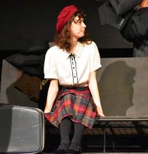 Ellia Domaracki plays Anne Frank in the play at Kittatinny Regional High School.