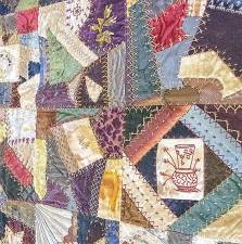 Crazy quilt at the Van Kirk Homestead Museum (Photo provided)