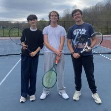 From left, Kalsang Gurung, Jake Palermo and Noah DeKnight.
