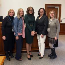 <b>Board of County Commissioners Clerk Linda Miller, CFO/County Treasurer Elke Yetter, Board of County Commissioner Director Jill Space, County Administrator Christina Marks and Deputy Administrator Lorraine Hentz</b>