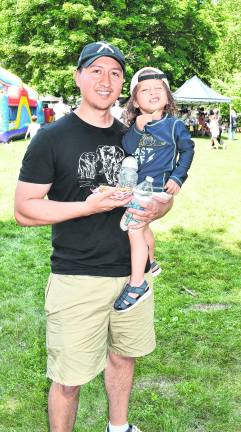 Ruben and Alexander Atapuma of Stanhope pose for a photo.