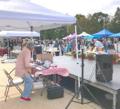 DJ Rick hard at work during last year’s fall festival.