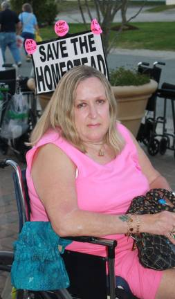 Linda Hunter-Conklin-co-chair of Save the Homestead at the hearing