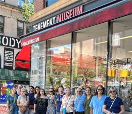 <b>Members of Indivisible Sussex tour the Tenement Museum in New York City. (Photo provided)</b>