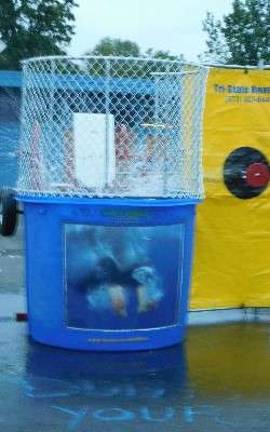 FMB Principal Cindy Mizelle took a turn in the dunk tank