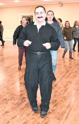 Andrei Burul of Newton dances.