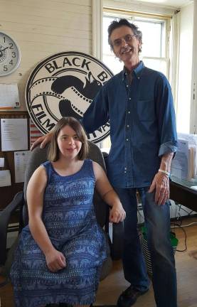 Black Bear Film Festival Executive Director Bob Keiber right, and Intern Olivia Fisher. Photo courtesy of Black Bear Film Festival