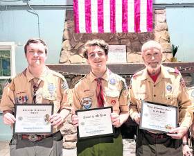 Byram Scout troop members honored at Skylands District awards dinner