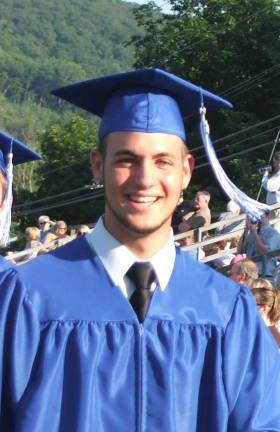 Mark Inga at high school graduation.