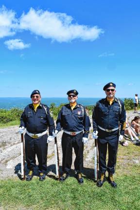 <b>The Honor Guard from American Legion Post 157 in Branchville.</b>