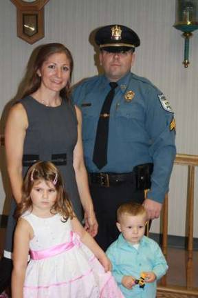 Officer Brian Kithcart and family photos by rose sgarlato