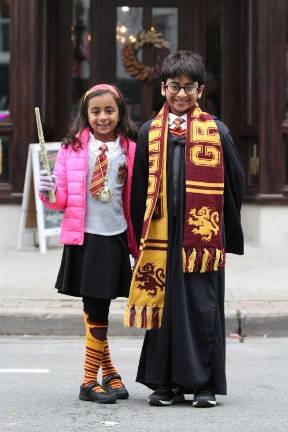 A brother and sister enjoyed visiting a shop that sold magic potions.