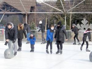 Skaters glide on Glice at the Crystal Springs rink (Photo by Janet Redyke)