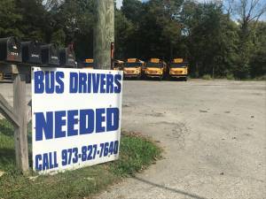 Bus drivers needed sign in Franklin, NJ