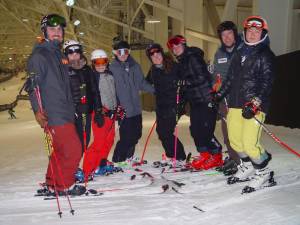 Vermont Burke Academy ski racers training at BIGSnow.