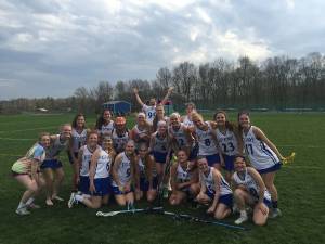 The Kittatinny Regional High Schoo girls lacrosse team