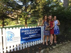 The Sparta Education Foundation’s 5th Annual Wine/Beer Tasting-Food Pairing event was a big success on Sunday, September 24. It raised funds for educational grants at all five of Sparta’s public schools. Shown, from left, are Joanne Welles, Sue Russo and Pam Conlon. photo courtesy of SEF