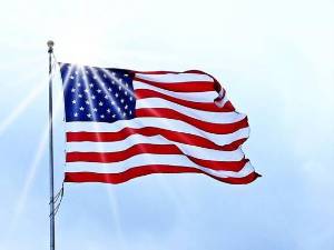 A proud flag waver