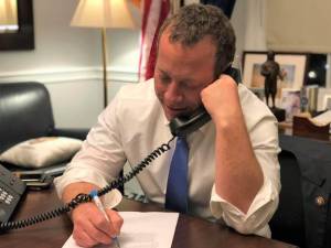 U.S. Rep. Josh Gottheimer takes questions from Fifth District constituents during his telephone town hall this week to discuss issues impacting our commute times.
