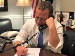 U.S. Rep. Josh Gottheimer takes questions from Fifth District constituents during his telephone town hall this week to discuss issues impacting our commute times.