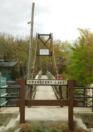 Cranberry Lake foot bridge. (Photo by Mandy Coriston)