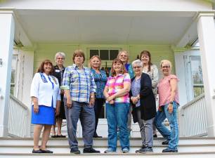 <b>In front row, from left, are Kathy Weakland, Jennifer Brylinski, Janet Woudenberg, Jana Ettinger and Lisaann VanBlarcom Permunian. In back row, from left, are Elizabeth Manzi, Joanne Hoffman, Helen Lombaerde and Bonnie Matthews. (Photo provided)</b>