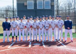 The Lenape Valley Regional High School baseball team’s record was 6-4 as of April 23. (Photo provided)