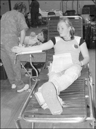 Kittatinny students donate blood