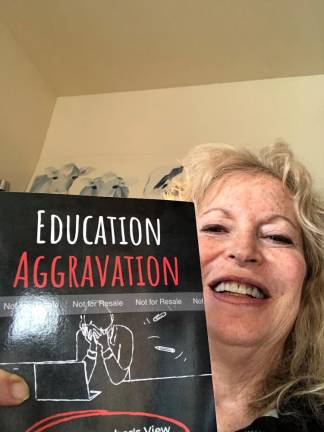 Leslie K. Brooks of Andover is shown with her book, Education Aggravation: A Retired Teacher’s View from the Trenches - A Call to Action.