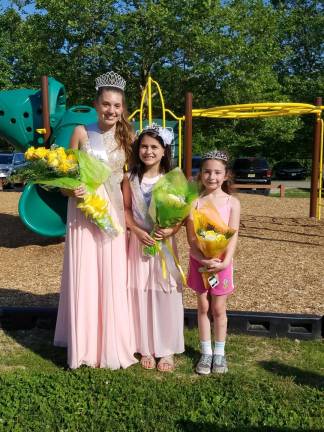 (From left to right) Jessica Van Glahn was crowned Miss Fredon 2019, Sadie Brand was crowned Young Miss Fredon and Alaina Rittweger was crowned Little Miss Fredon. Brayden Ploch. (Photo courtesy of the Rec Commission)