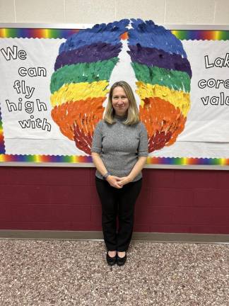 Kara Valeich, a speech and language pathologist at Byram Lakes Elementary School, received a Governor’s Educator Service Professional of the Year award.