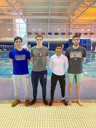 Boys 400 Free Relay of Sean Sharma, Billy Ruddy, Josh Langley, and Jake Riva had a great showing, swimming a fast 3:21.67 in Prelims, dropping their 31st place ranking to a 25th. The relay marks the last high school swim for Sharma.