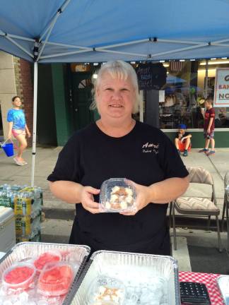 Heather Melhus, of Amore Bakery and Cafe, debuts the new store's goodies.