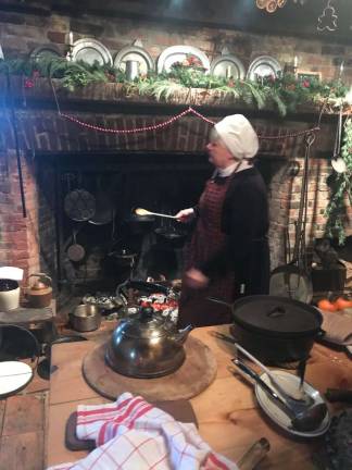 UnaLee Thoenig was in charge of the kitchen, cooking as they did in the 1800s.&#xa0;