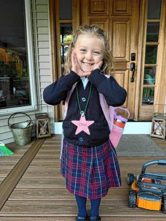 Chloe and Cole Cunneely are ready for the first day of school. (Photos provided)