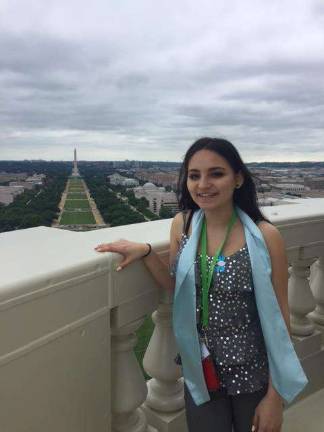 Jilyssa Stevens in Washington DC in May Photo courtesy of SCCC