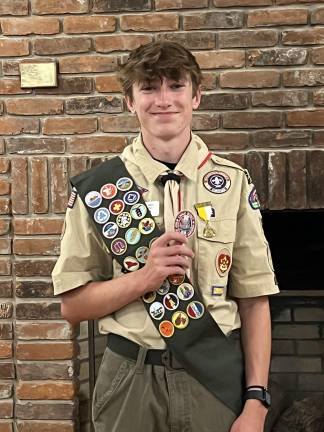 Tyler Casper is the newest Eagle Scout in Troop 85. (Photo provided)