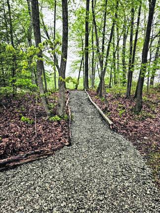 A refurbished section of the trail.