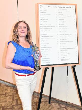 <b>Lauren Magura, co-founder of BarnLight Studios and chair of the Sussex County Film Commission.won the Bright Futrue Award.</b>