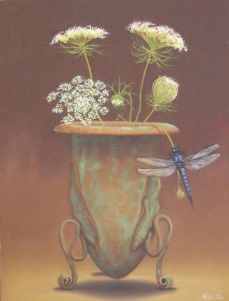 Zimmermann Copper Vessel with Dragonfly by Marie Liu