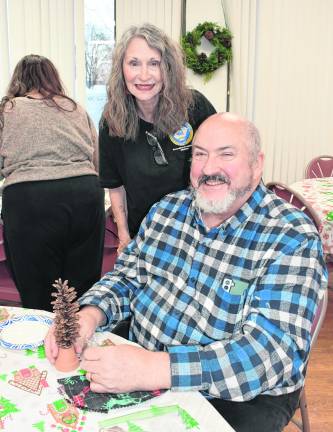 Kathy and Karl Citterbart from Newton pose for a photo.