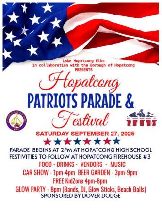 Hopatcong Patriots Parade will be Saturday