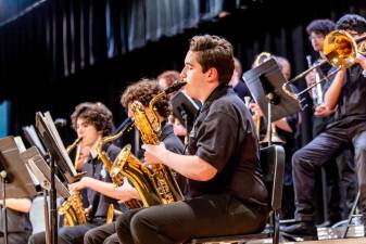 TJ1 Kittatinny Regional High School’s The K-Train performs. (Photo by Sammie Finch)