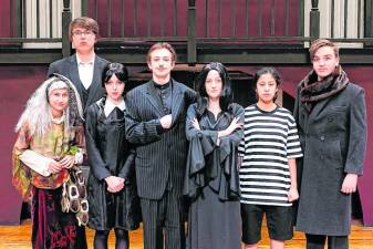 The cast of ‘The Addams Family’ at Newton High School. (Photos provided)