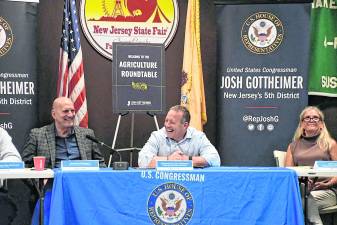 <b>U.S. Rep. Josh Gottheimer holds an agriculture roundtable .</b>