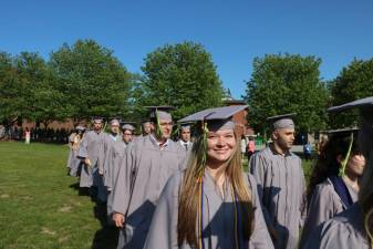 Sussex County Community College graduates line up at the commencement ceremony Wednesday, May 17. (Photos provided)