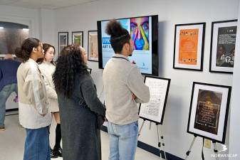 Art on display at the EPIC Gallery opening. (Photos by KP Boisseau, Norwescap)