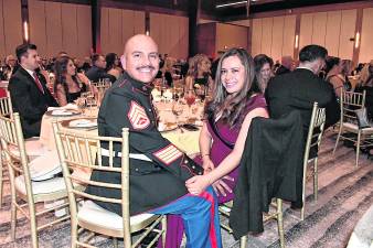 <b>SSgt Carlos Serna and his wife, Stefania Pena, of Newton</b>